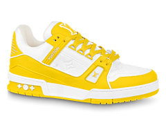 Louis Vuitton Men's Yellow Trainer Sneaker Sale