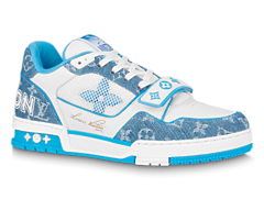 Louis Vuitton Trainer Sneaker: Buy the Original Blue Monogram Denim Men's Shoe!