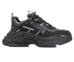 Buy Balenciaga Women's Triple S - Black All-over Logo Print Outlet Sale.