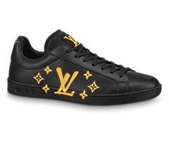 Men's Louis Vuitton Luxembourg Samothrace Sneaker - Black Calf Leather Outlet Sale