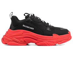 Balenciaga Triple S - Black/Red Men's Sneaker on Sale