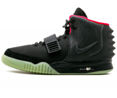 Men's Nike Air Yeezy 2 NRG Original Outlet: Black/Black & Solar Red