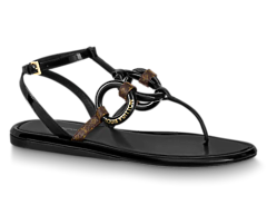 Sale - Women's Louis Vuitton Vedette Flat Sandal