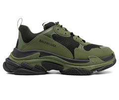 Men's Balenciaga Triple S - Green/Black at Outlet Prices