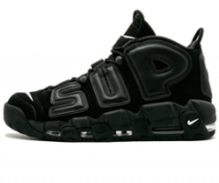 Men's Nike Supreme Suptempo Black Air More Uptempo Shoes - Original Outlet