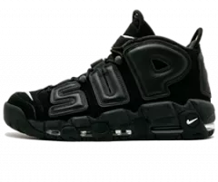 Men's Nike Supreme Suptempo Black Air More Uptempo Shoes - Original Outlet