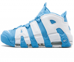 Authentic Nike Air More Uptempo Women's Shoes - University Blue & White