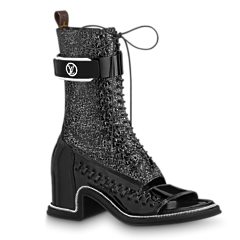 Buy Louis Vuitton Moonlight Half Boot Black for Women's Original Outlet