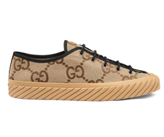 Women's Gucci Maxi GG low-tops beige & black - Buy the Original New Sneakers!