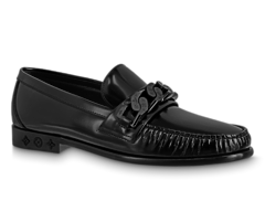 Men's Original Louis Vuitton Loafer Loafer Black