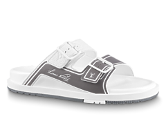 LV Trainer Mule Silver Buy - Shop the latest styles of LV's designer men's shoes today!