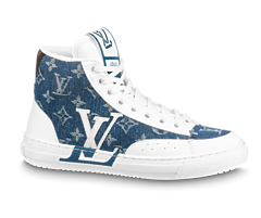 Women's Louis Vuitton Charlie Sneaker Boot Blue - Available at Outlet Prices