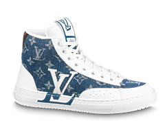 Louis Vuitton Men's Charlie Sneaker Boot Blue - Outlet