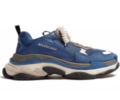 Balenciaga Triple S Trainers - Women's Navy Gray - Original and New