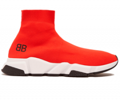 Women's Mid-Top Red Balenciaga Speed Runner, Original Outlet.