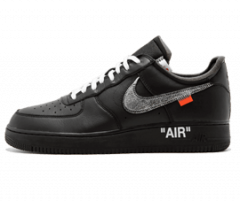 Nike and Off White collaborate on the Air Force 1 07 showing BLACK, perfect for men- sale at MoMa