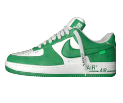 Men's Sale Louis Vuitton X Air Force 1 Low White Gym Green - Original and New