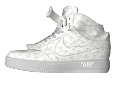 Be the first to own the Original Louis Vuitton X Air Force 1 Mid in White - Men's Sale!