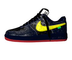 Look Stylish and Fresh in Louis Vuitton and Nike Air Force 1 by Virgil Abloh Low Blue / Yellow / Red - Buy Now at Outlet Prices!