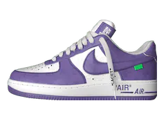 Outlet Sale! Louis Vuitton and Nike Air Force 1 by Virgil Abloh Low Lilac - The New Look for Men!