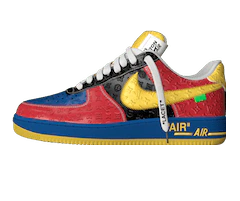 Be Bold in the New Louis Vuitton x Nike Air Force 1 Low by Virgil Abloh Multicolour - Our Original, Outlet Exclusive Men's Collection.