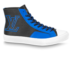 Get your original Louis Vuitton Tattoo Sneaker Boot Black / Blue for men at great outlet sale prices!