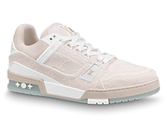 New Louis Vuitton Trainer Sneaker Beige - Men's Outlet Sale Now On!