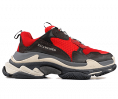 Women Balenciaga Triple S Trainers - Red/Black On Sale