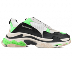 Balenciaga Triple S TRAINERS for Men - White / Black / Neon - Buy Outlet