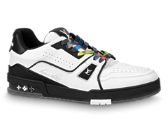 Mens: Get the New LV Trainer Sneaker Black / White at Outlet Prices Now!