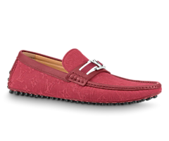 Louis Vuitton Hockenheim Mocassin Bordeaux Red Outlet Men's Shoes