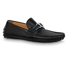 Sale Louis Vuitton Hockenheim Mocassin Black Men's Shoes