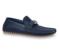 Outlet Louis Vuitton Hockenheim Mocassin Navy Blue for Men