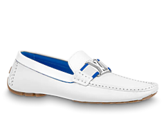 Men's Louis Vuitton Monte Carlo Mocassin White - Outlet