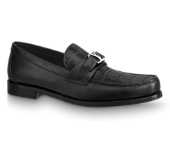 Men's Louis Vuitton Major Loafer - Alligator and Calf Leather - Black - Buy Original, New