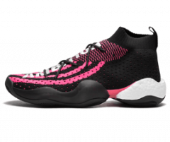 Women's Black & Pink Pharrell Williams Crazy BYW LVL 1 Sneaker from New Store