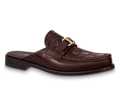 Men can now buy the new, original Louis Vuitton Major open back loafer.