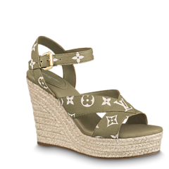 Shop Women's Louis Vuitton Starboard Wedge Sandal at Outlet Prices
