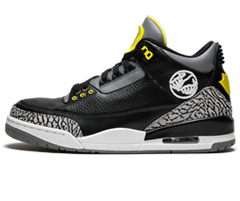 Men's Exclusive 'Air Jordan 3 Oregon Pit Crew' in Black, Yellow, and White; Buy Original now!