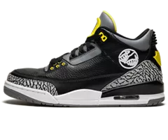Men's Exclusive 'Air Jordan 3 Oregon Pit Crew' in Black, Yellow, and White; Buy Original now!