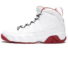 Women's Air Jordan 9 Retro HISTORY OF FLIGHT WHITE/RED Buy/Sale