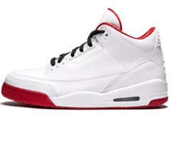 Men's Air Jordan 3 - White, Red, and Black Original Outlet