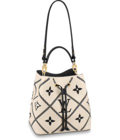 Buy Women's Creme Beige & Black Louis Vuitton NeoNoe MM Outlet Sale