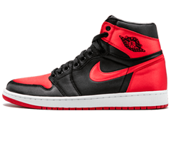 Men's Stylish Air Jordan 1 Retro High OG SE Satin BLACK/UNIVERSITY RED-WHITE Buy New