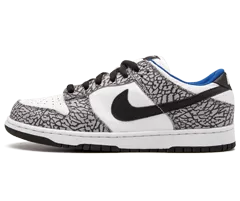 Men's Nike Dunk Low Pro SB White Supreme White/Black-Cement Grey Original Outlet