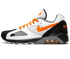 Men's Nike Air Max 180 Shade 45 WHITE/BLACK/ORANGE - Original Store