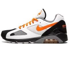 Men's Nike Air Max 180 Shade 45 WHITE/BLACK/ORANGE - Original Store