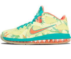 Women's Nike Lebron 9 Low LIME/NEW GREEN-PINK Sneakers