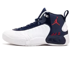 Men's Original Jordan Jumpman Team Pro PE White/Varsity Red-Midnight Navy Sneakers On Sale
