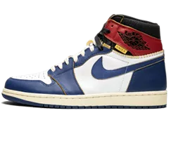Classic Men's Sneakers - Air Jordan 1 Retro HI NRG/UN Union Storm Blue White/Stormblue-Varsity Red Buy Original